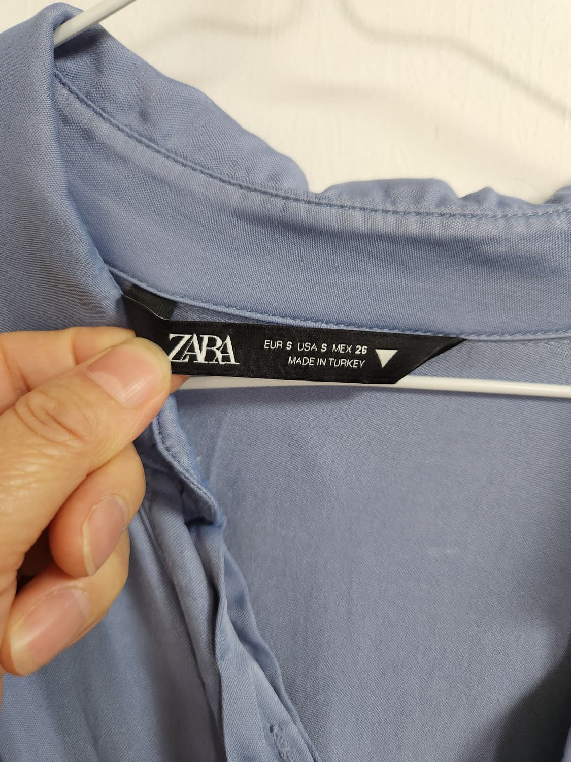 H&M 블루 셔츠형 롱 원피스 165/84A 상품이미지8