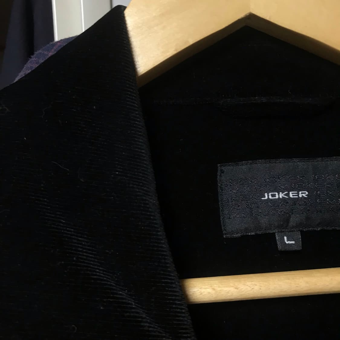 재팬 90-00s 조커 벨벳 워크 블루종 자켓 블랙 상품이미지2