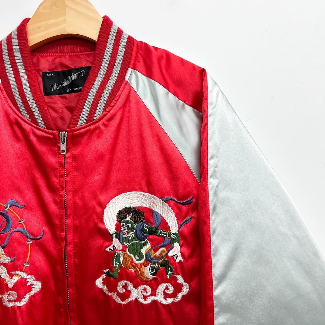 호시히메 풍뇌신 수베니어 새틴 스카쟌 상품이미지4