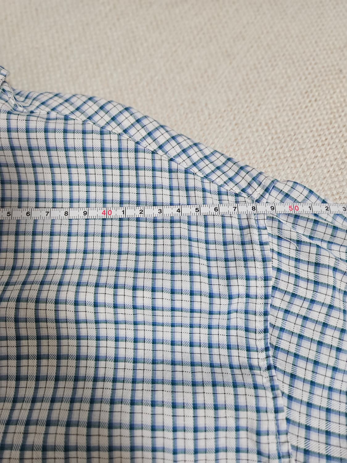 해브해드 체크셔츠 블루화이트 상품이미지10