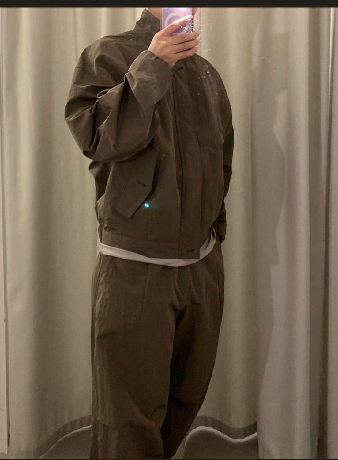 [아모멘토] 23ss 립스탑 나일론 팬츠_브라운(Msize) 상품이미지3