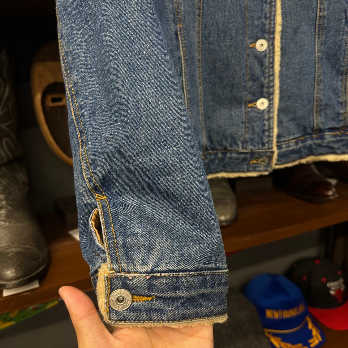 00s DISNEY 디즈니 곰돌이 푸 이요르 빅 로고 쉐르파 자켓 상품이미지5