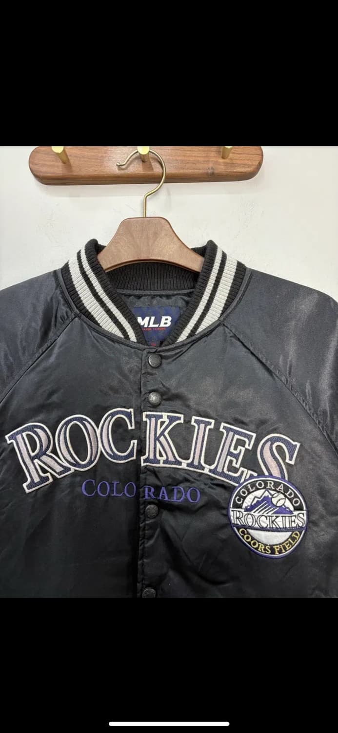 MLB 콜로라도 로커스 블랙 바시티 자켓 H1628 상품이미지3