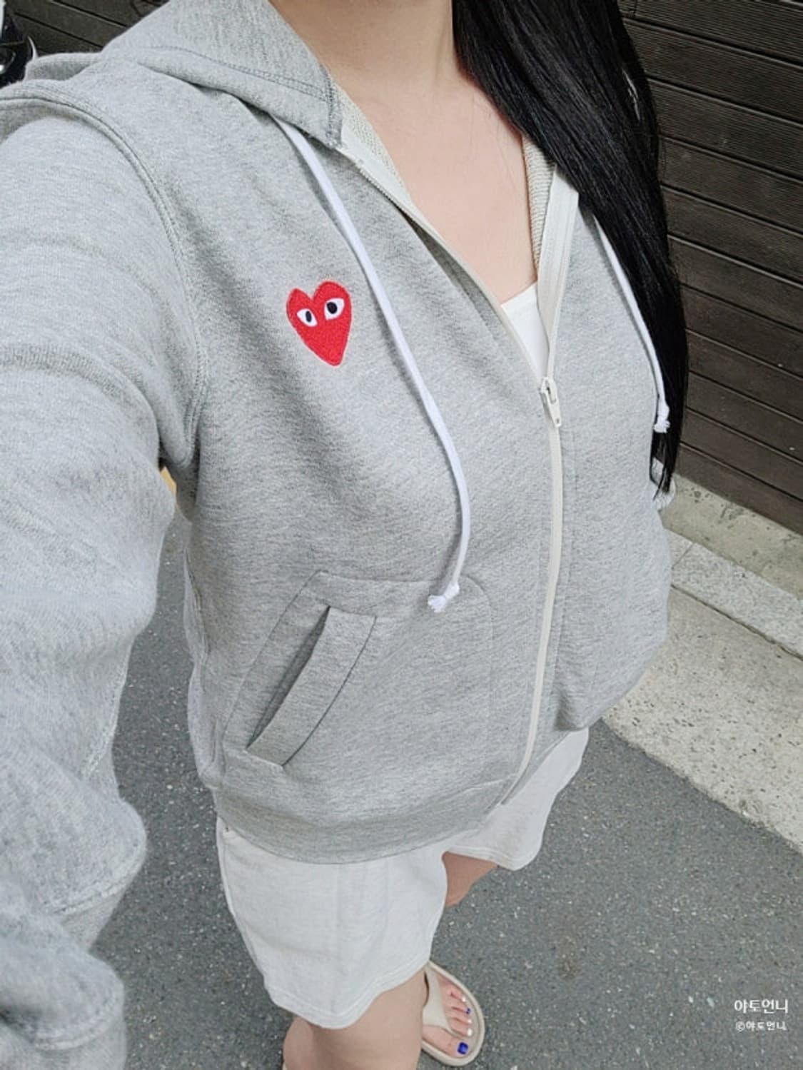 일본 정품 꼼데가르송 후드집업 xs 상품이미지1