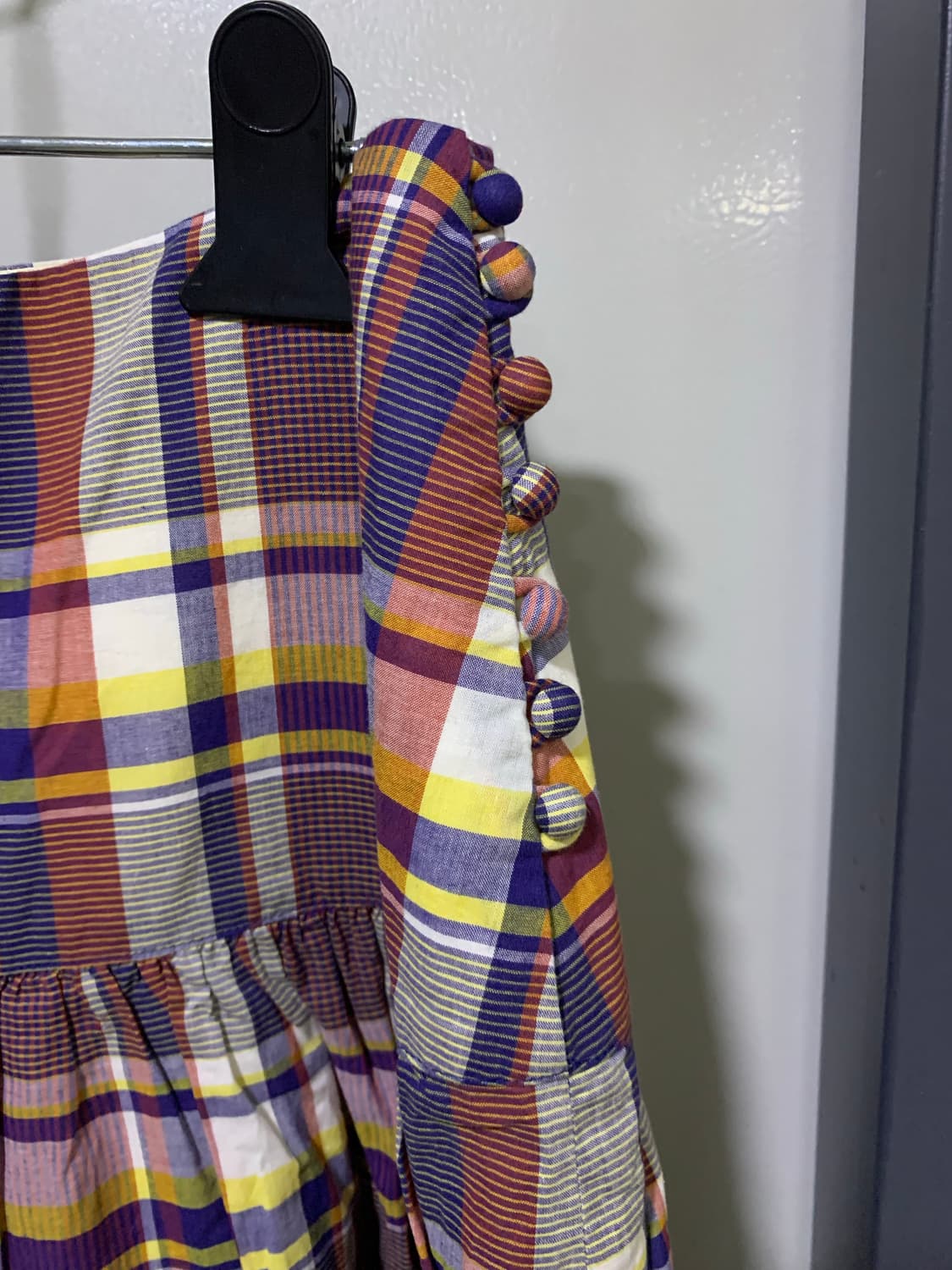 Nano universe 체크 롱스커트 상품이미지5