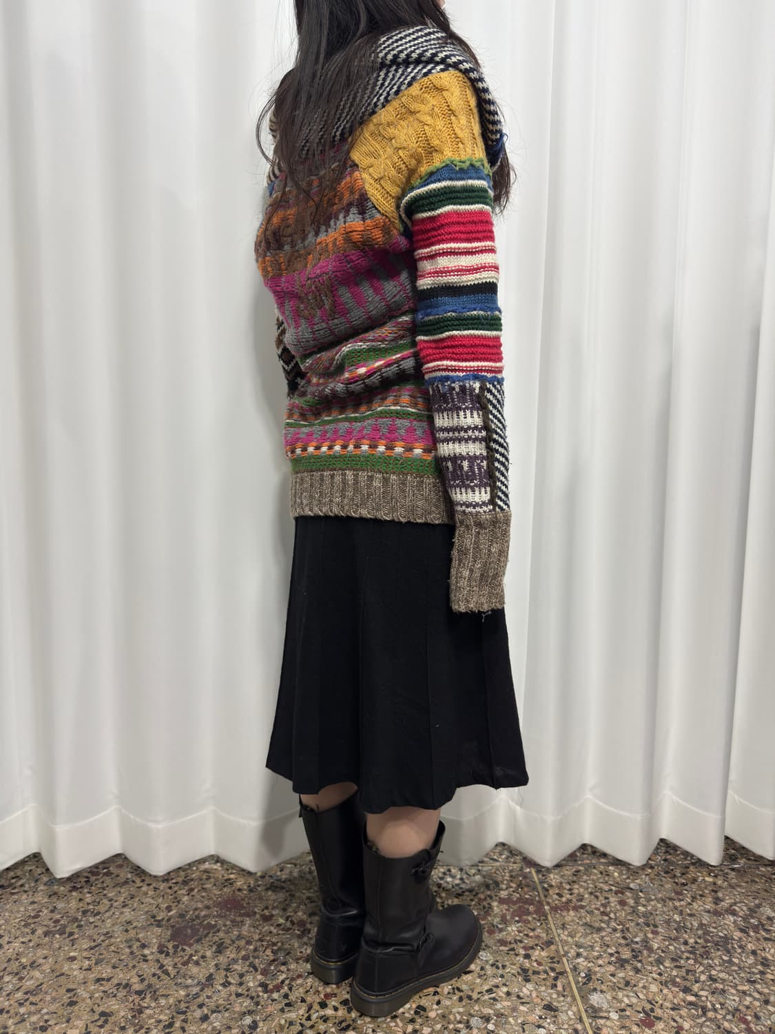 desigual multi color knit desing jacket  상품이미지6
