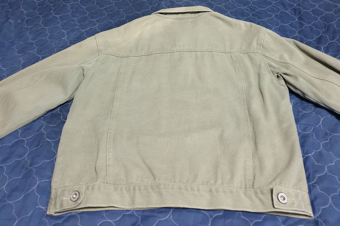 TOP NOTE 트러커 데님자켓 연카키 (XL) 상품이미지2