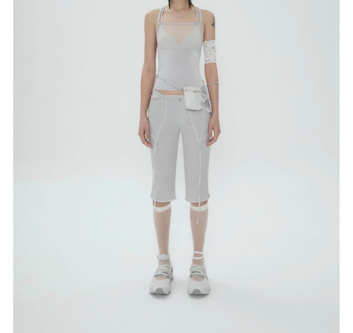 오호스 카프리 팬츠 Strap Trimming capri Pants 상품이미지1