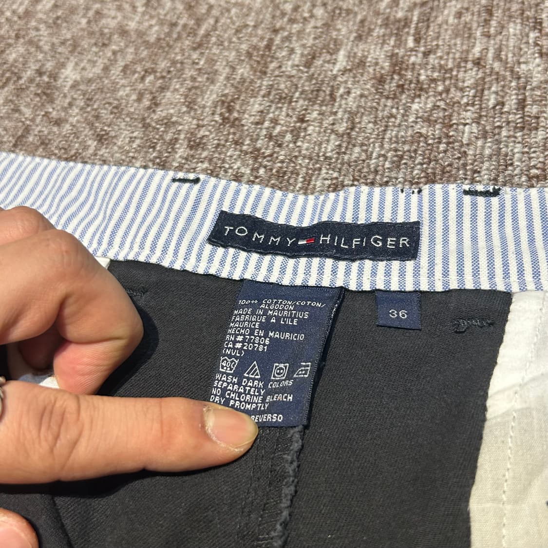 36inch) 타미힐피거 클래식 2T 치노 팬츠 반바지 상품이미지6