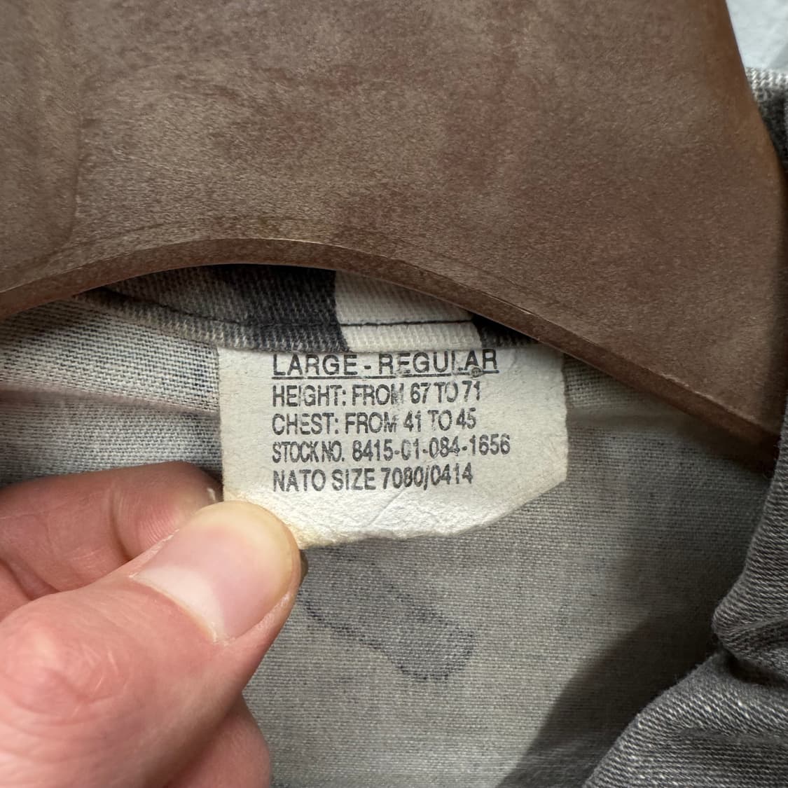 USA VINTAGE 밀리터리 BDU 자켓 카모 패턴 화이트 그레이 상품이미지5