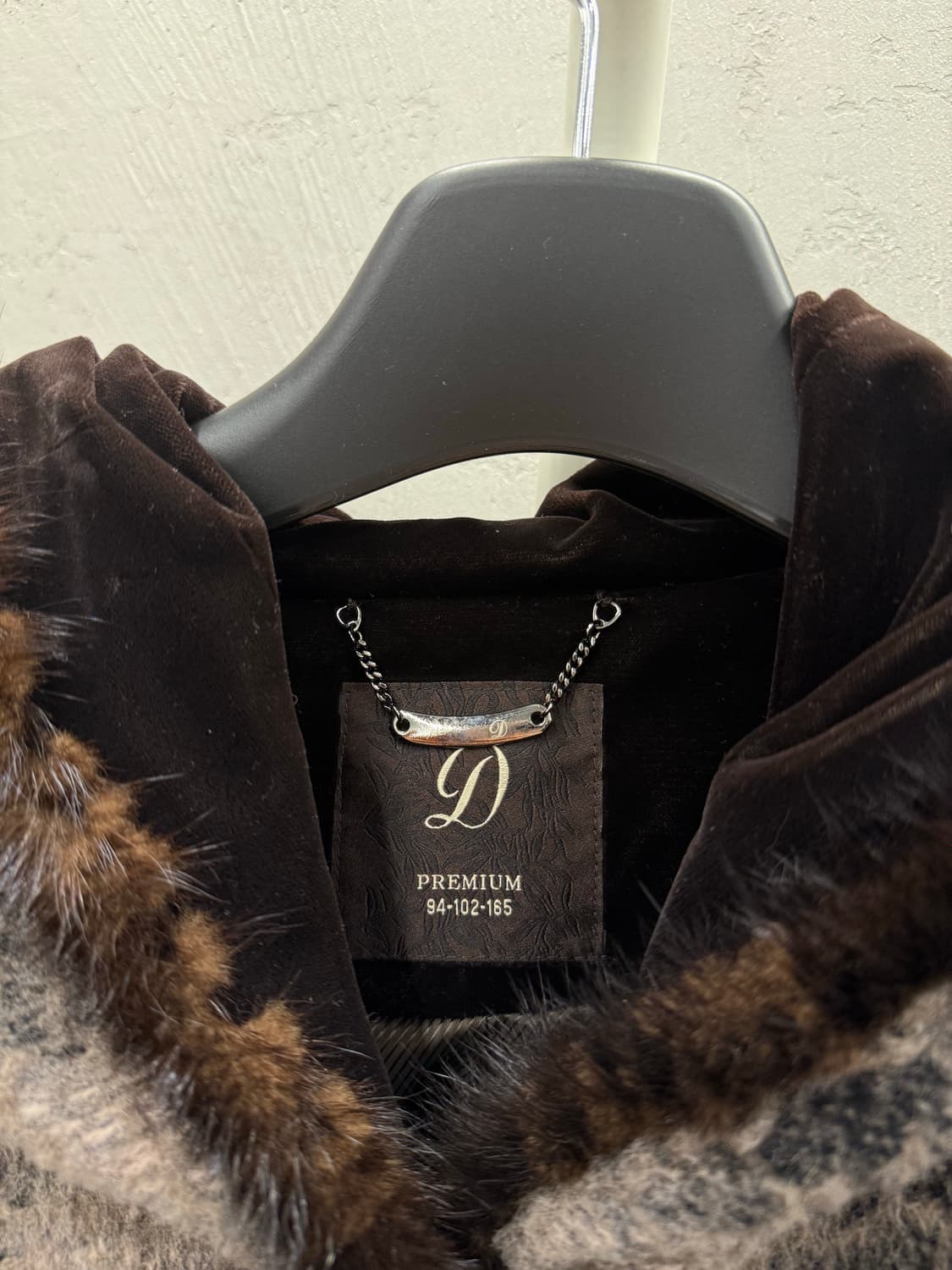 D Premium 럭셔리 밍크 후드 코트 상품이미지6