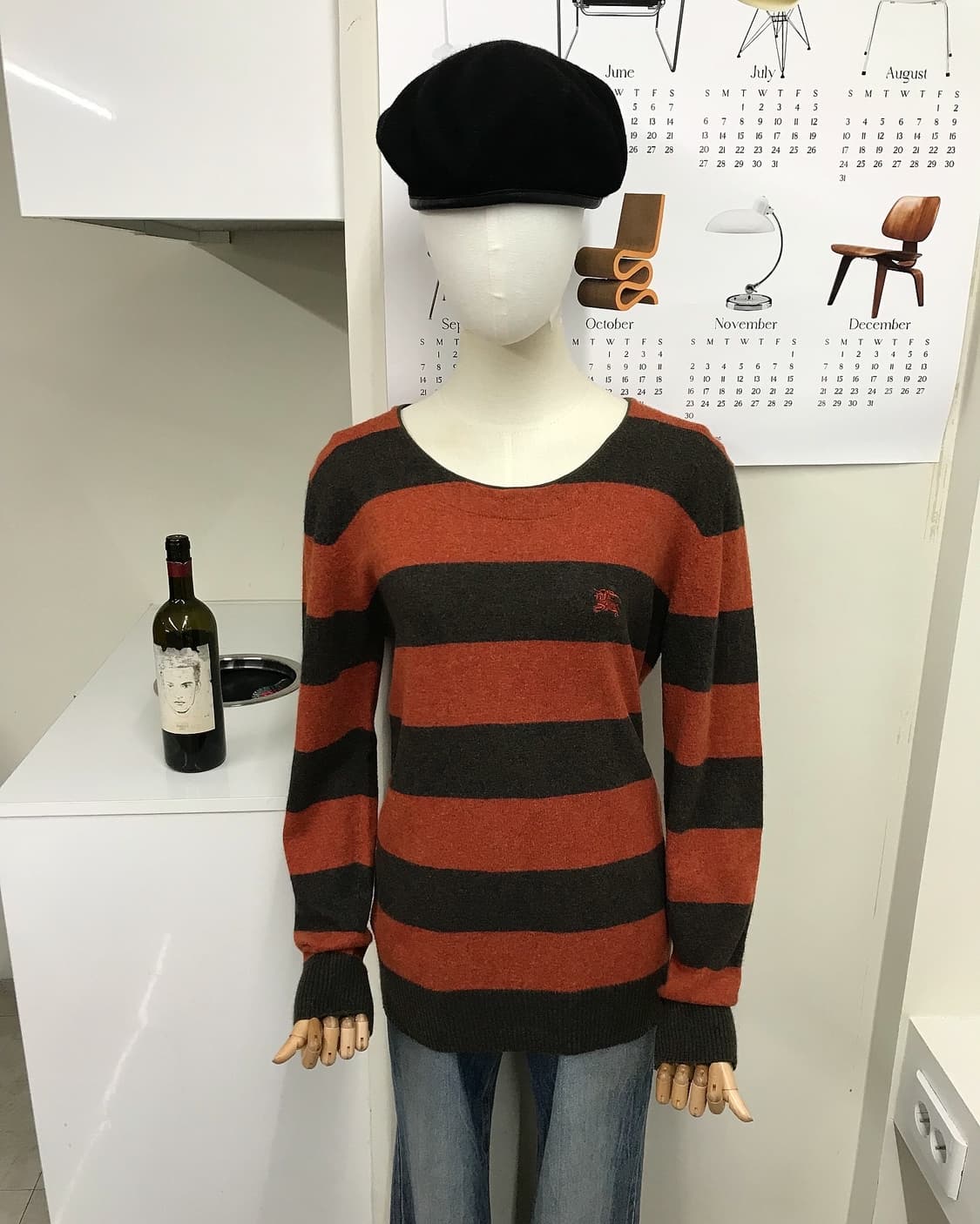 버버리 로고 단가라 니트 상품이미지4