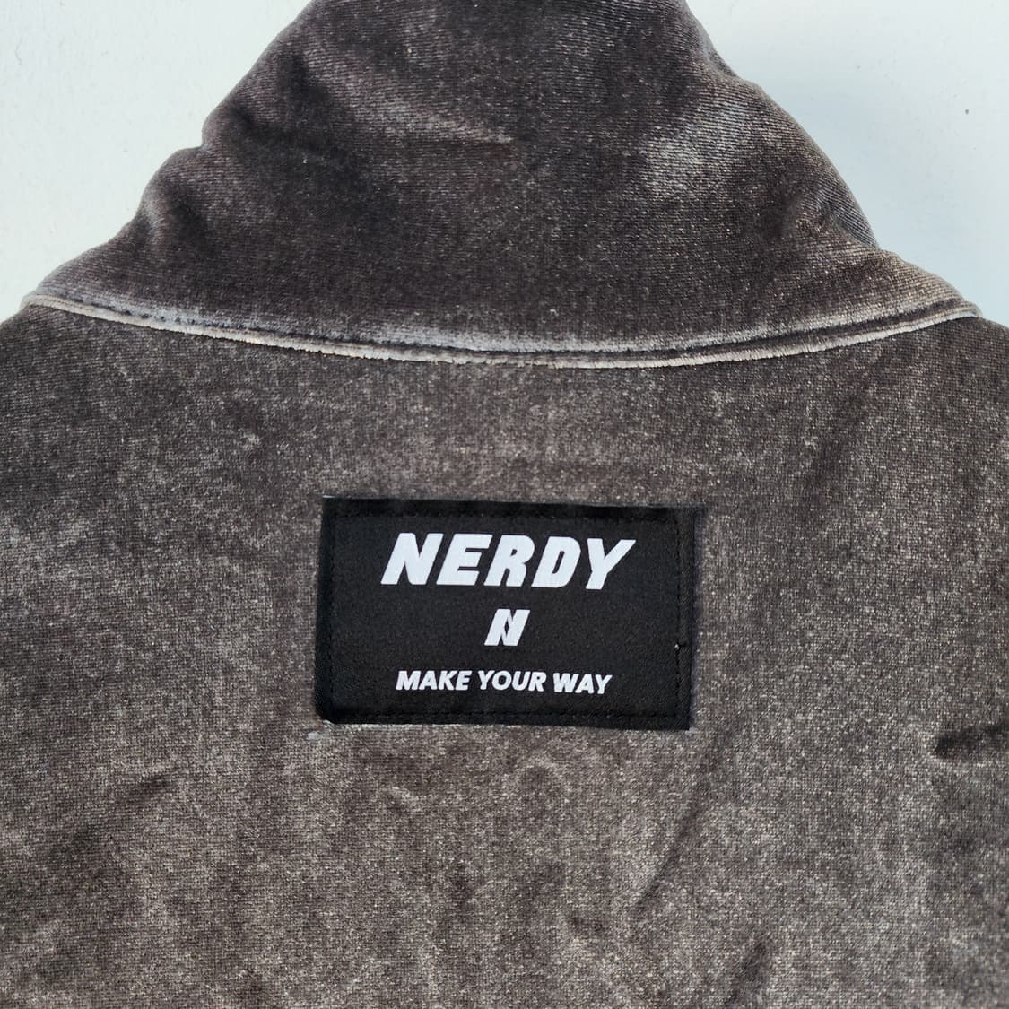 널디 벨벳 트랙 자켓 그레이 상품이미지5