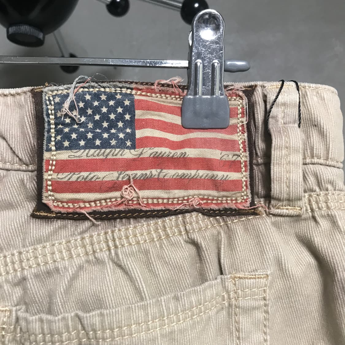 폴로 진스 성조기 코듀로이 팬츠 베이지 27/32(W) 상품이미지4