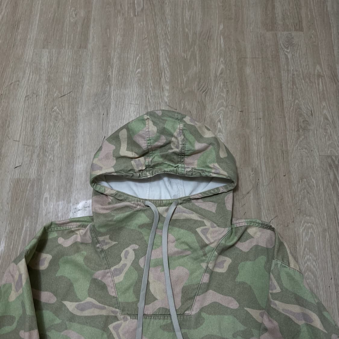 자라 오버사이즈 카모 풀오버 후드 XL/105  상품이미지2