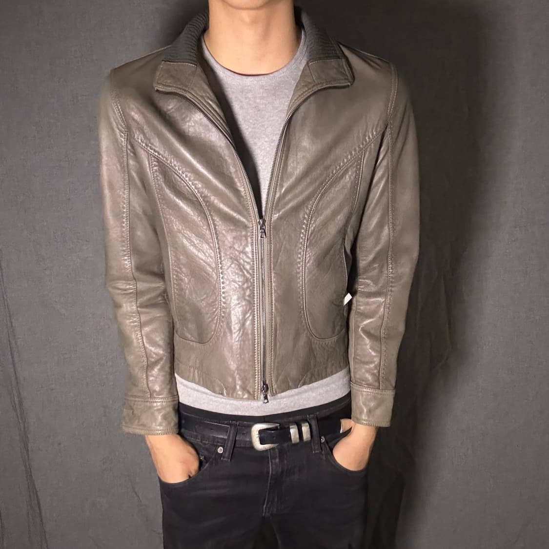 vintage leather jacket 상품이미지2