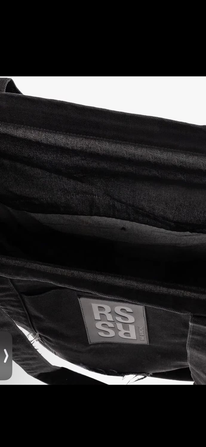 라프시몬스 디스트레스 RS코튼토트백 블랙 OS 상품이미지5