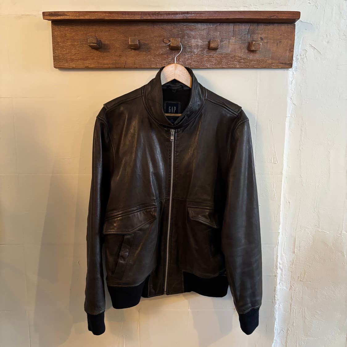 old gap lamb leather A-2 jacket 상품이미지1