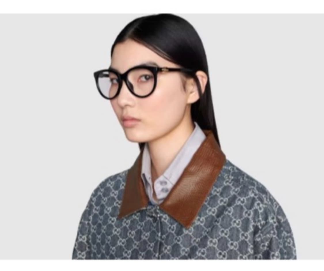 새상품 정품)구찌 GG 로고 블랙 뿔테 안경 상품이미지10