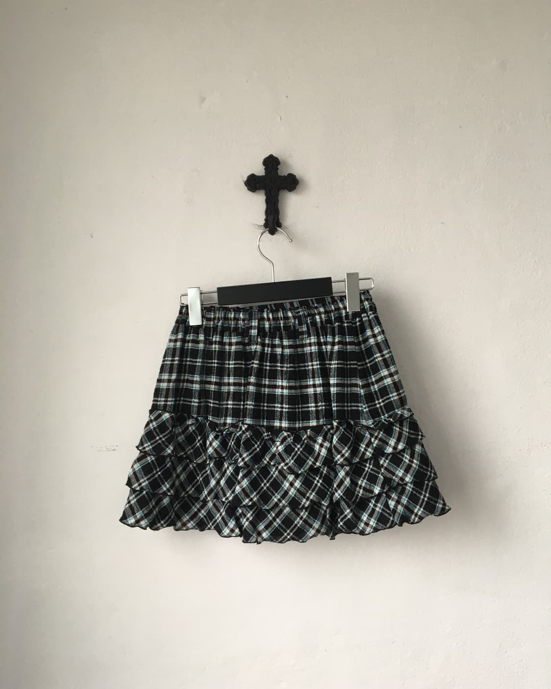 Check pattern mini skirt 상품이미지2
