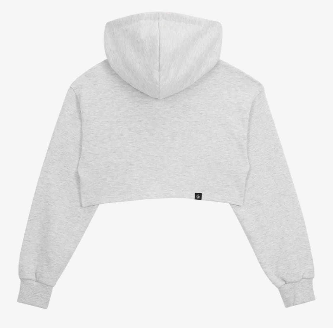 시티브리즈 그래픽 크롭 후드 스웻셔츠_멜란지화이트 상품이미지2