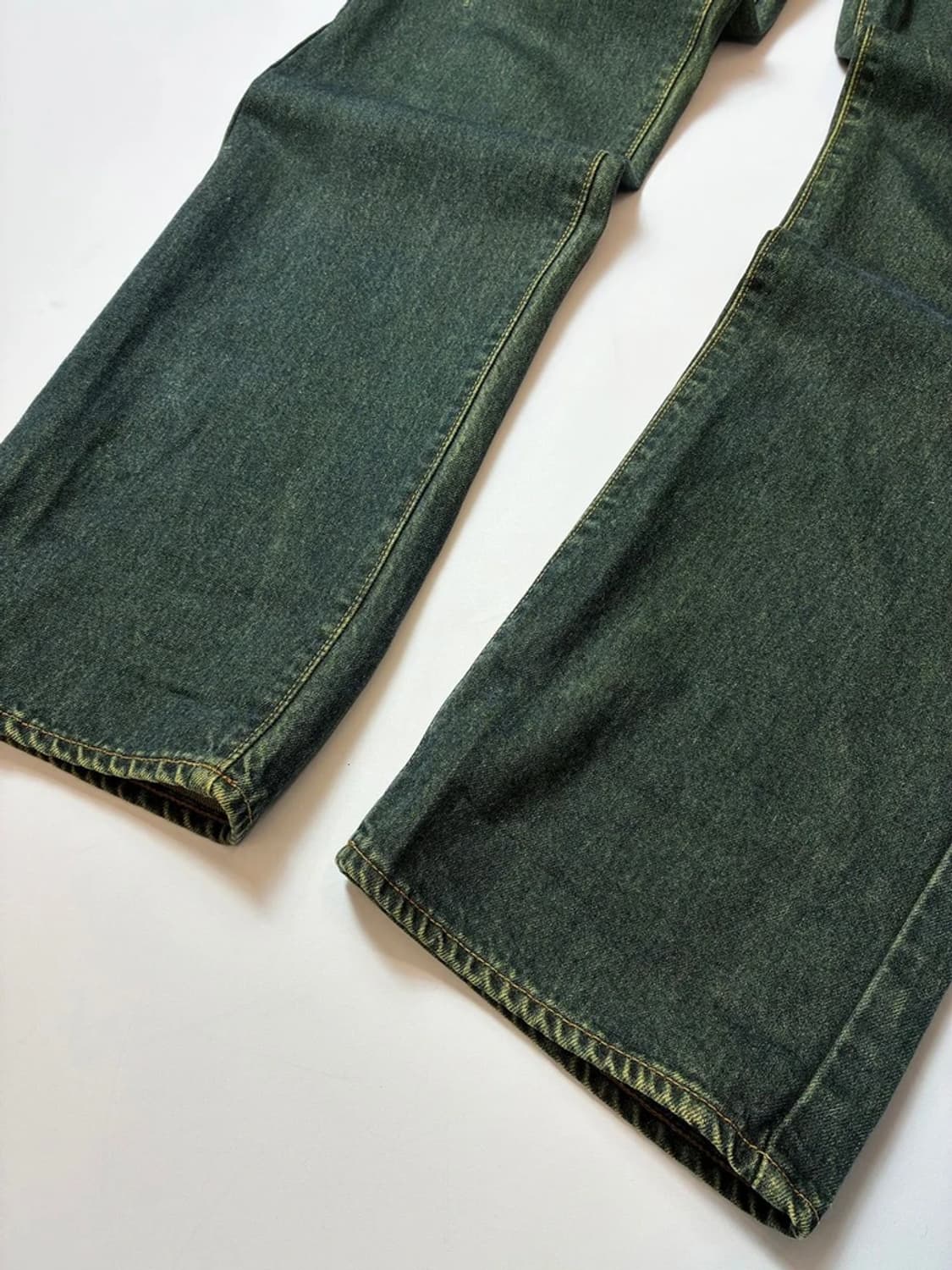 랭글러 00's 딥그린 워싱 데님 팬츠 PN8234 상품이미지4