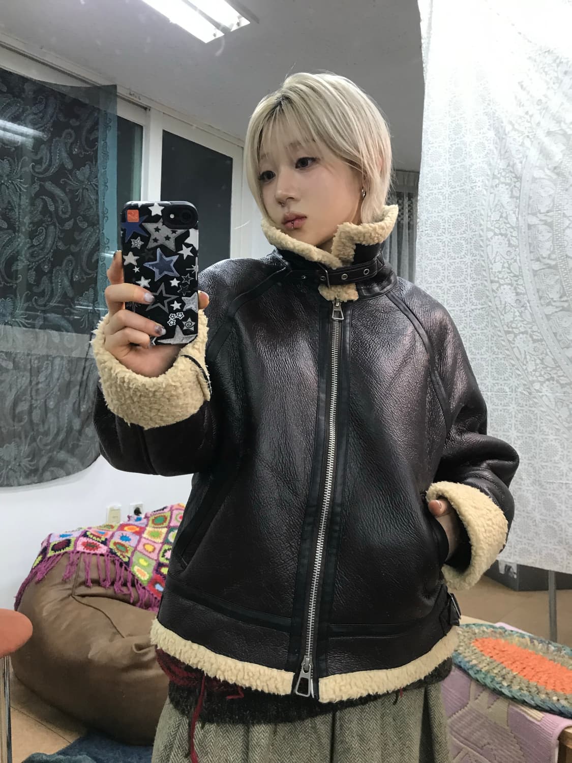 빈티지 무스탕 자켓  상품이미지1