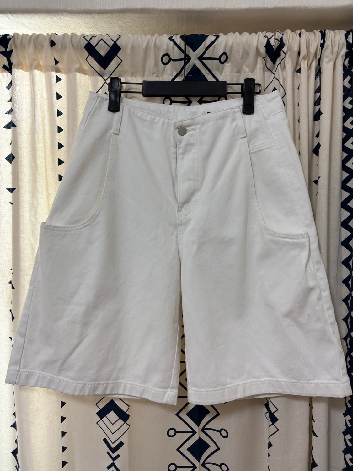 아모멘토 / 컷오프 와이드 하프데님 상품이미지3