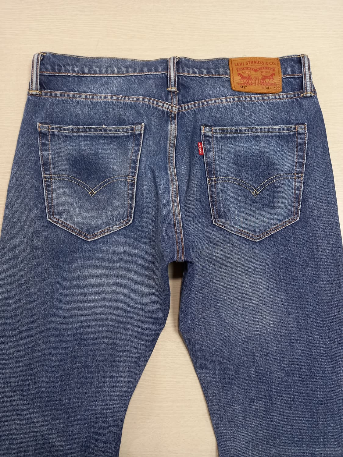 34 리바이스512 데미지워싱 스판 슬림일자진 34-599 상품이미지4