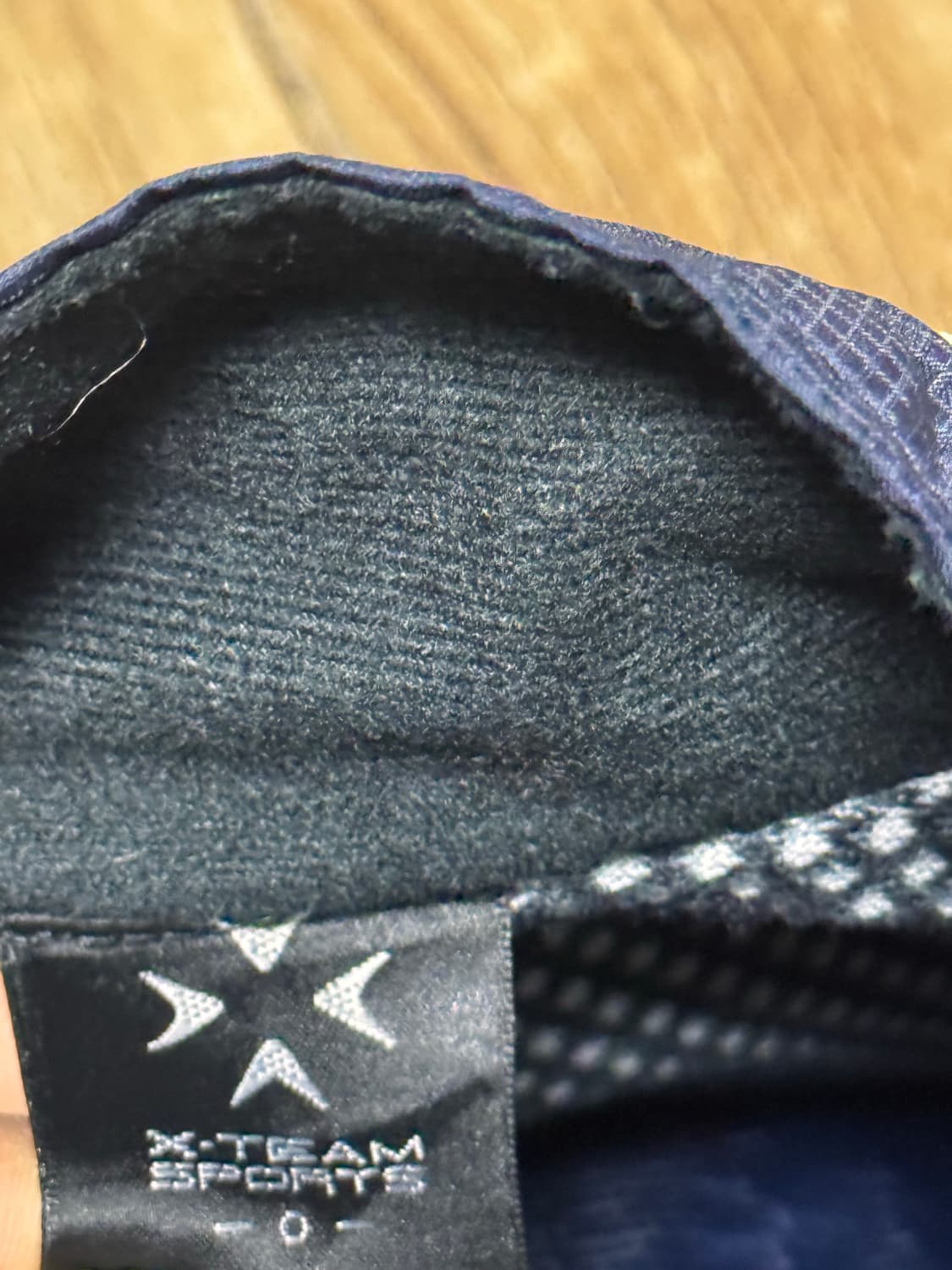 팀사이드 네이비 레드 올드스쿨 바람막이 점퍼 상품이미지5