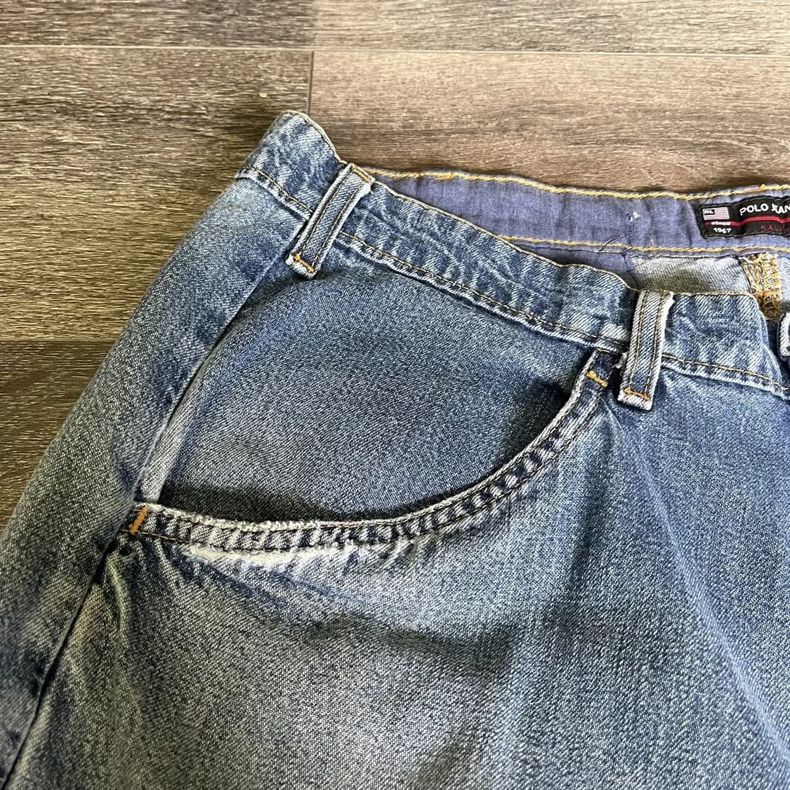 🇲🇽 90‘s 빈티지 폴로 랄프 로렌 카고 진 쇼츠 상품이미지4