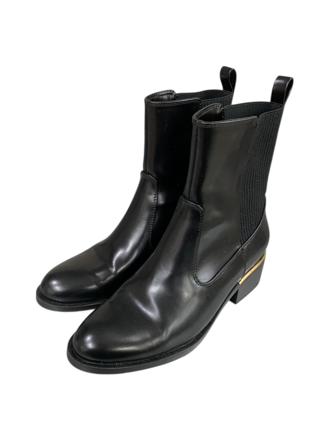 자라 레더 앵클부츠 블랙 39(245) 상품이미지5