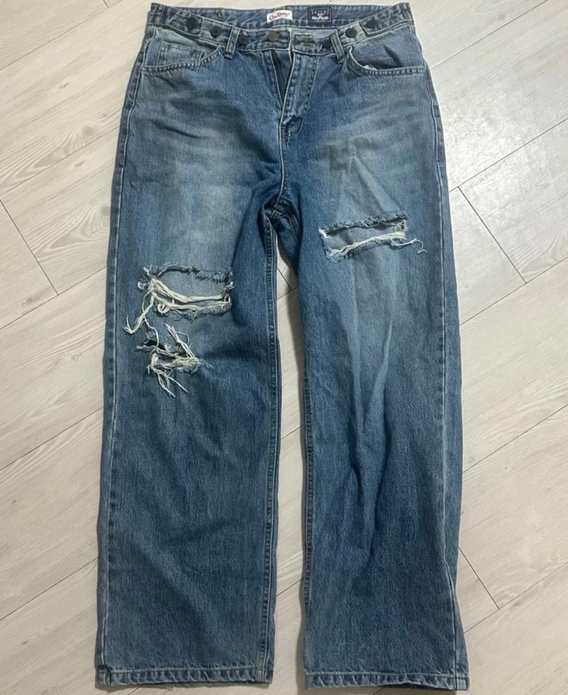 제이키치 워싱 찢청 데님 청바지 상품이미지1