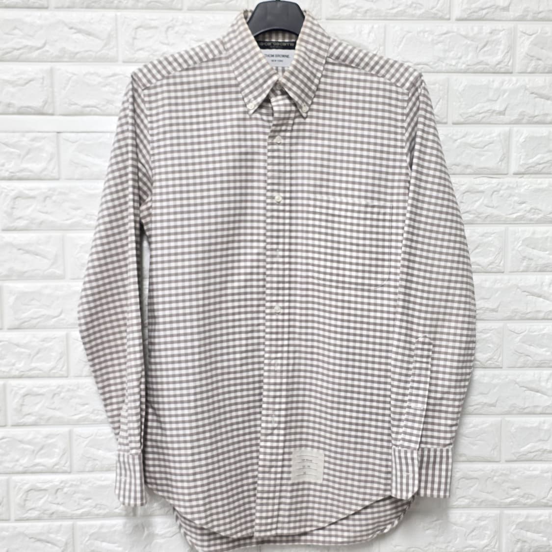택포) 톰브라운  깅엄 체크 셔츠 L 상품이미지1