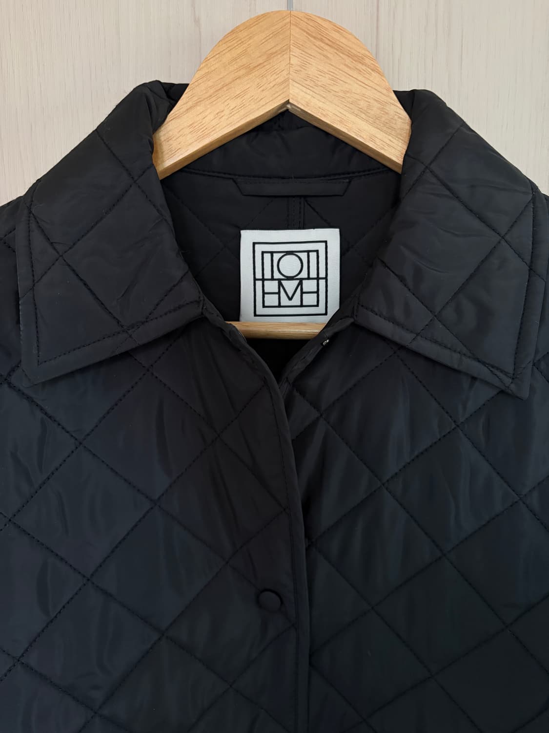 Toteme 토템 퀼팅 코쿤 코트 블랙 xxs 상품이미지4