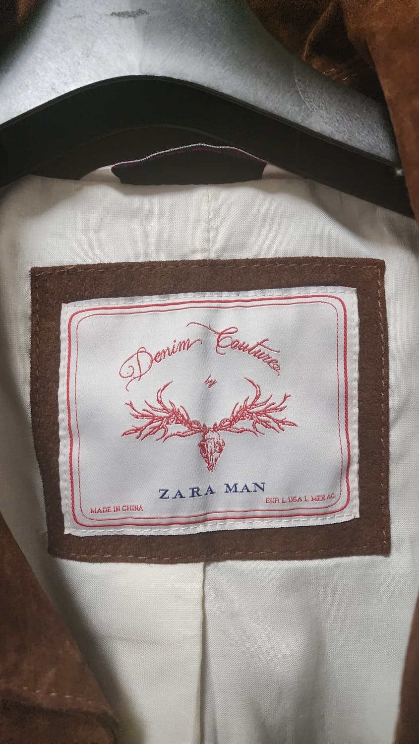 자라 맨(ZARA MAN) 데님 꾸뛰르 스웨이드 셔츠 자켓 상품이미지5