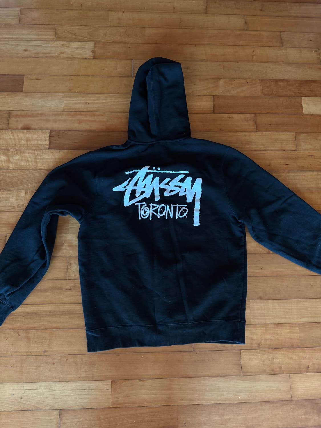 스투시 토론토 후드 집업 블랙 상품이미지2