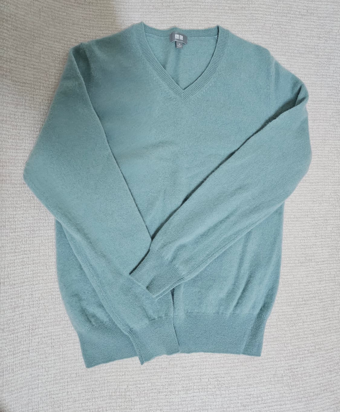 유니클로 하늘색 캐시미어100%  M  상태a급 상품이미지3