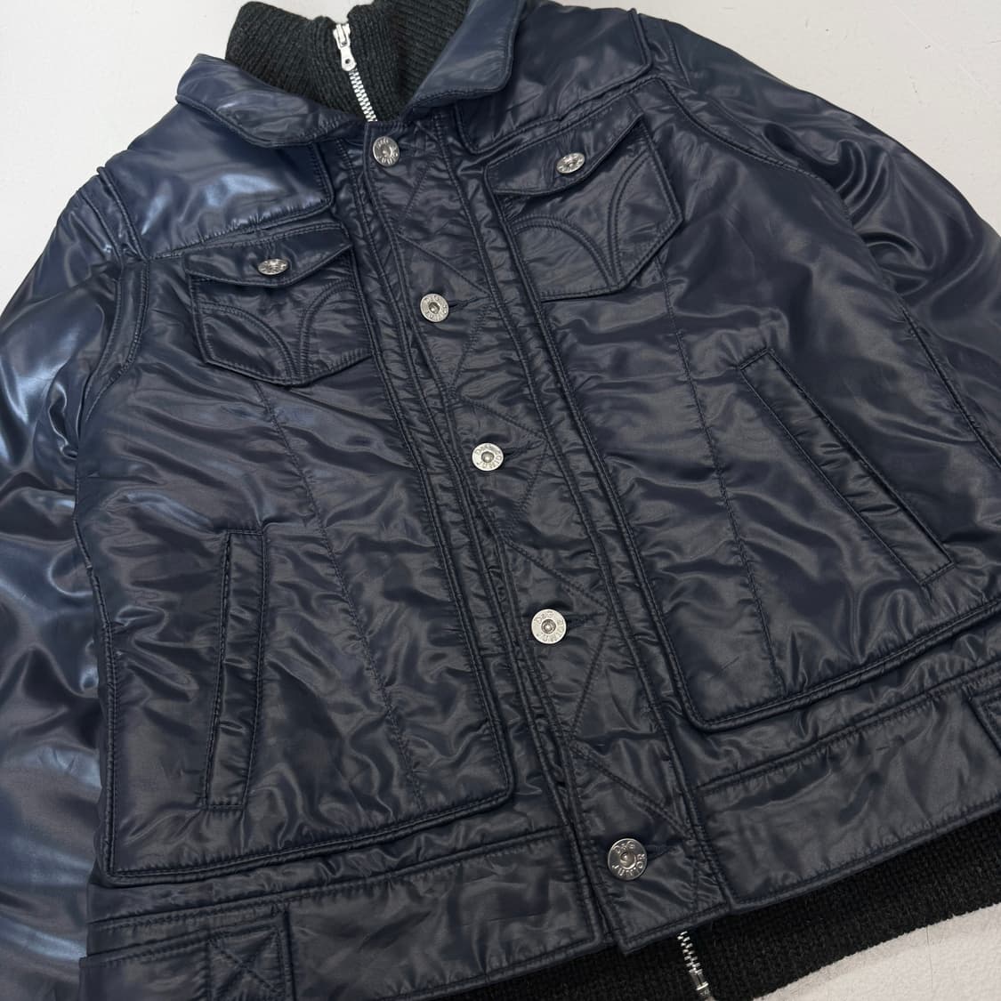 돌체앤가바나 니트도킹 하이넥 패딩 상품이미지5