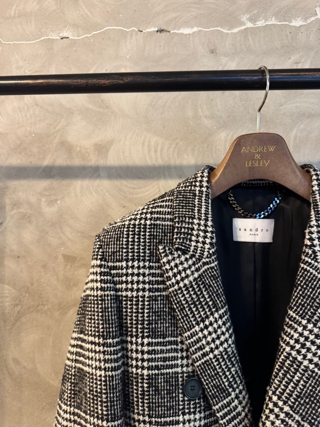 산드로 더블 브레스티드 코트 슬림100 상품이미지2