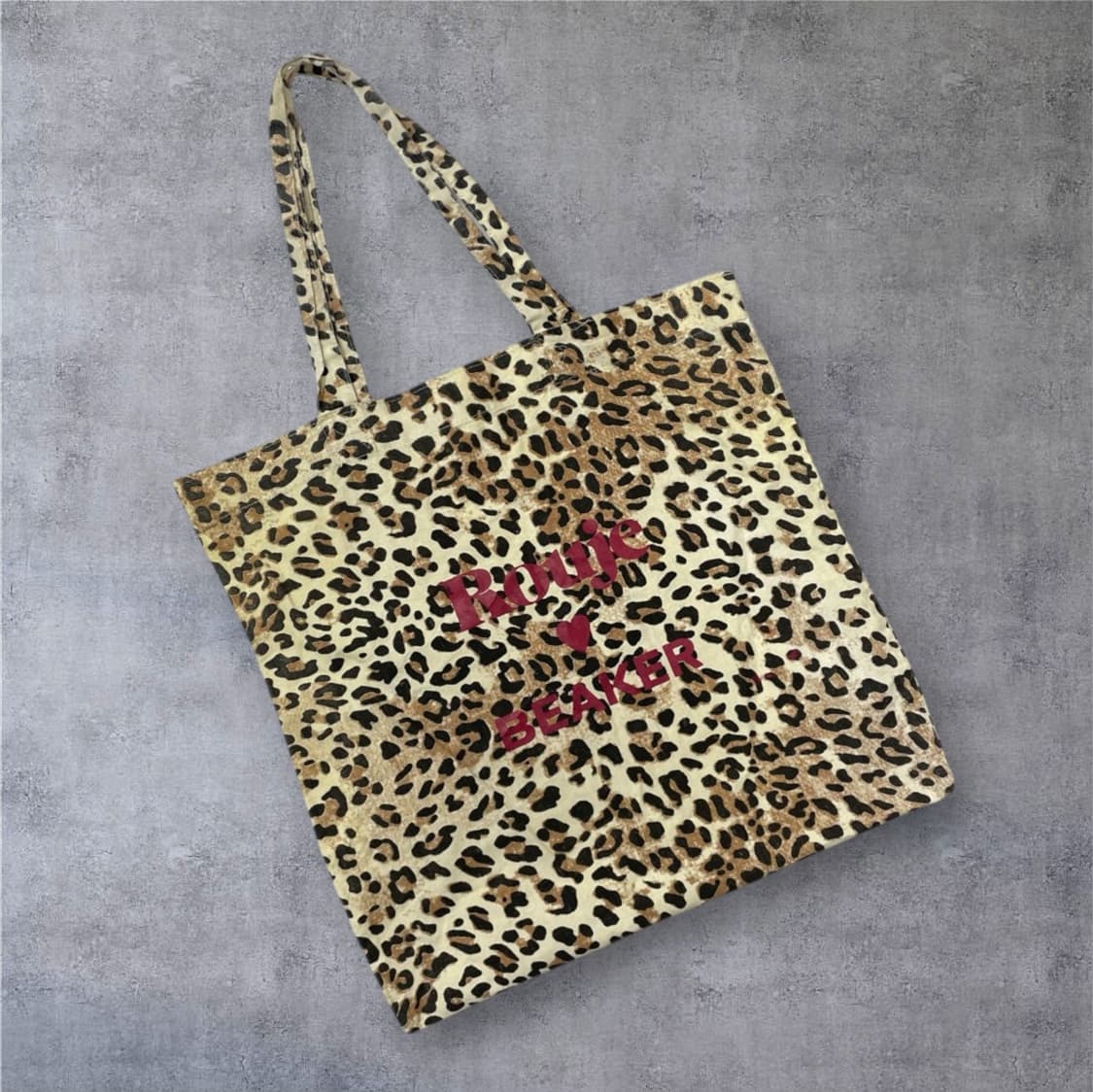 루즈 x 비이커 프린팅 레오파드 에코백 숄더백 상품이미지1