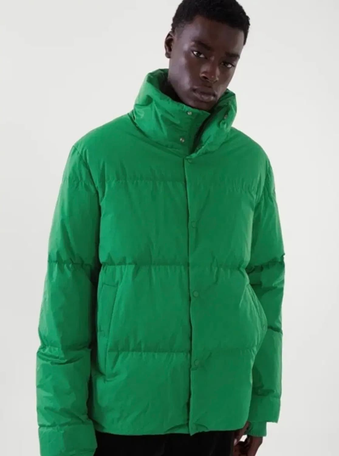 코스 보테가맛 그린 숏푸퍼 패딩 상품이미지1