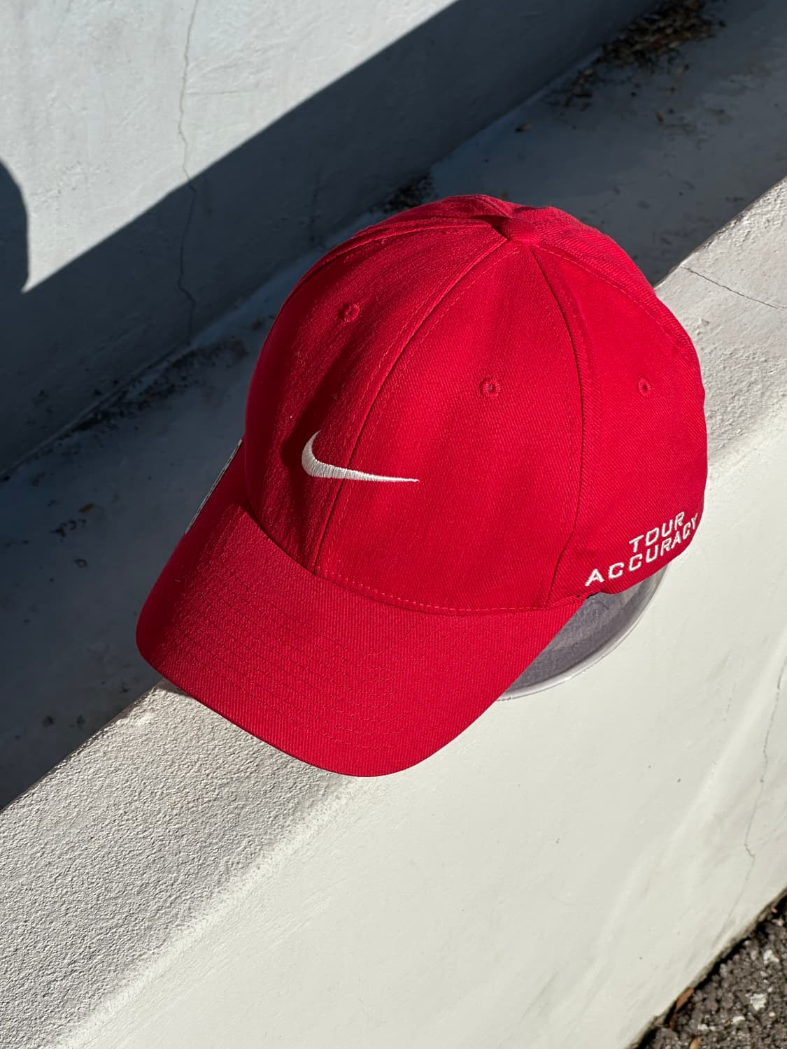 [M-L] 00s 나이키 골프 스우시 레드 볼캡 모자 상품이미지2