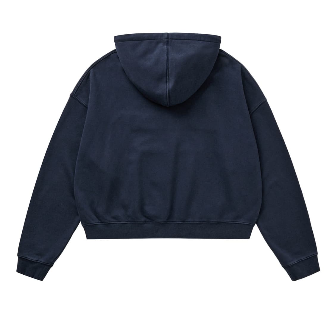 다이닛 MUDDY PATCH LOGO CROP HOODIE IN NAVY 상품이미지2