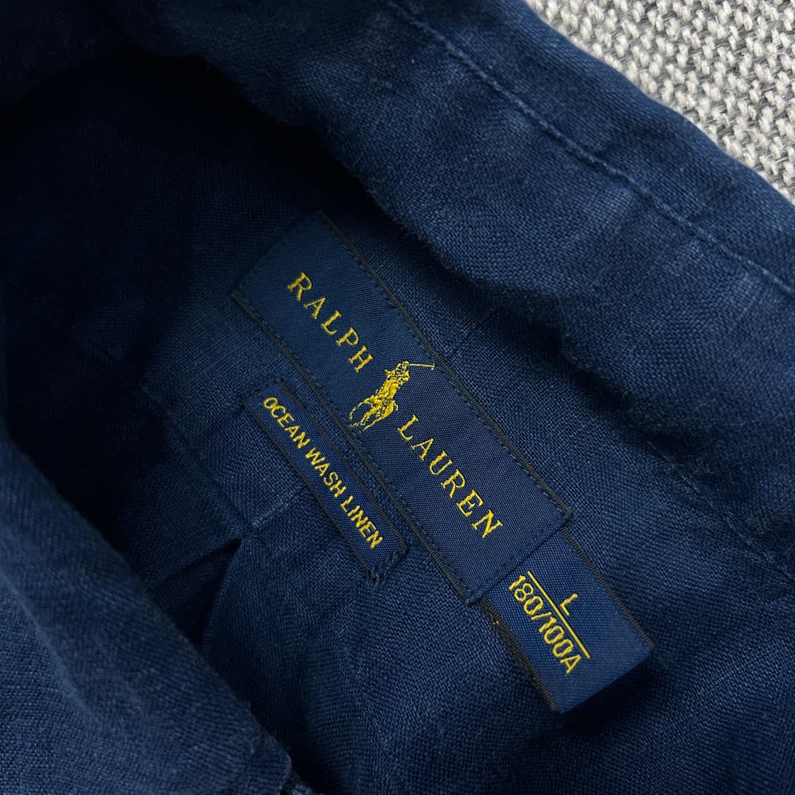 폴로 오션워시 린넨셔츠(L) 상품이미지2