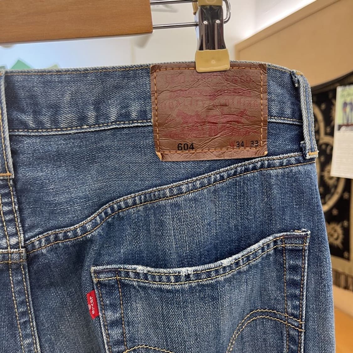 리바이스 604 스트레이트 빈티지 캐주얼 데님팬츠 34인치 C10885 상품이미지5