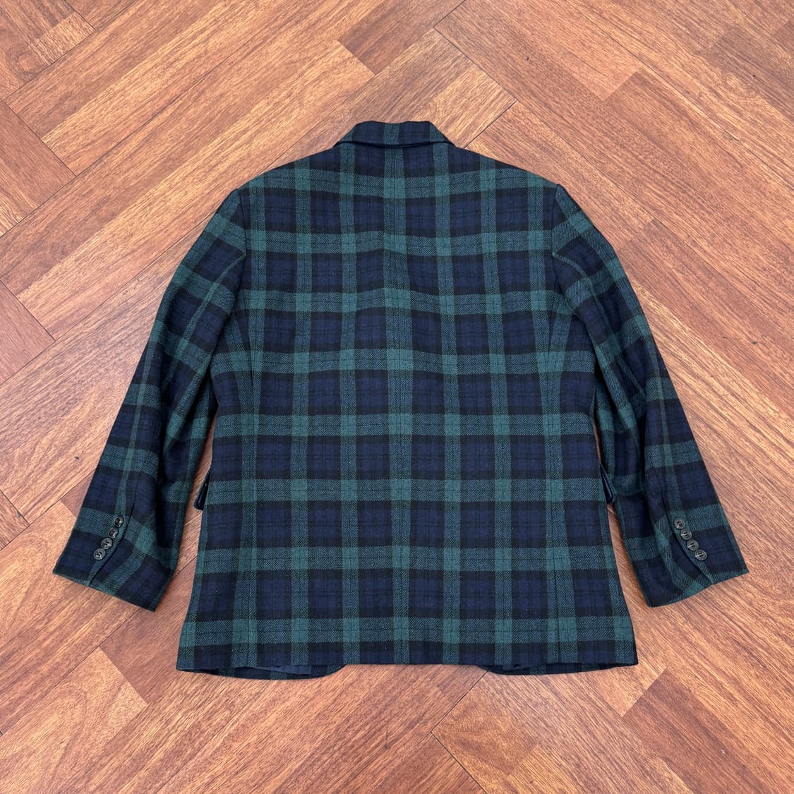 L 부기홀리데이 블랙와치 패턴 울 블레이저 자켓  상품이미지2