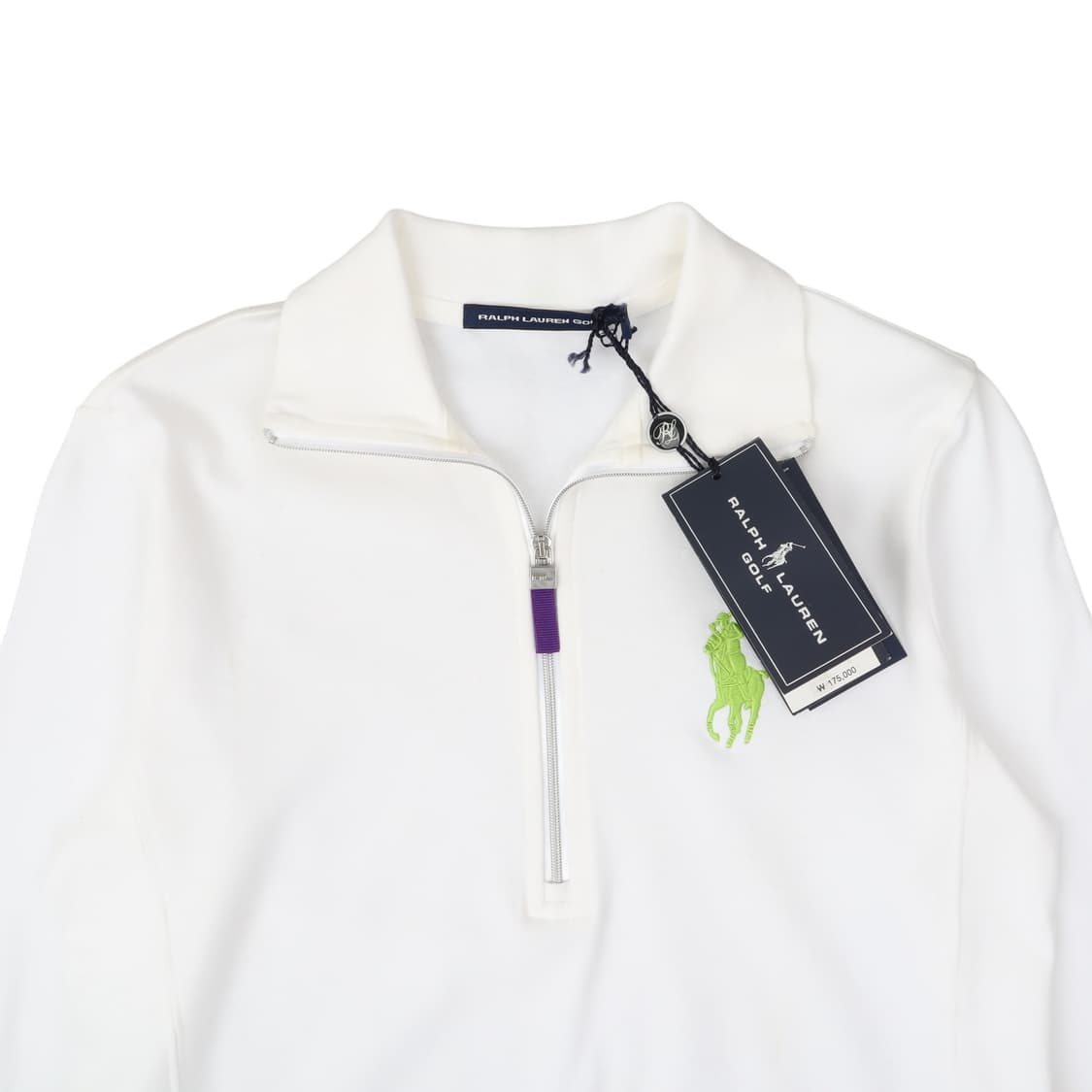 랄프로렌 우먼스 포니 하프집업 코튼 니트 상품이미지2