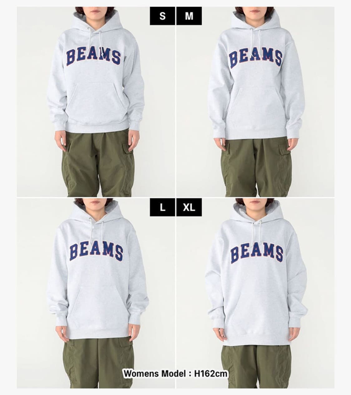 BEAMS - HEAVY COTTON LOGO BASIC HOODIE 상품이미지2