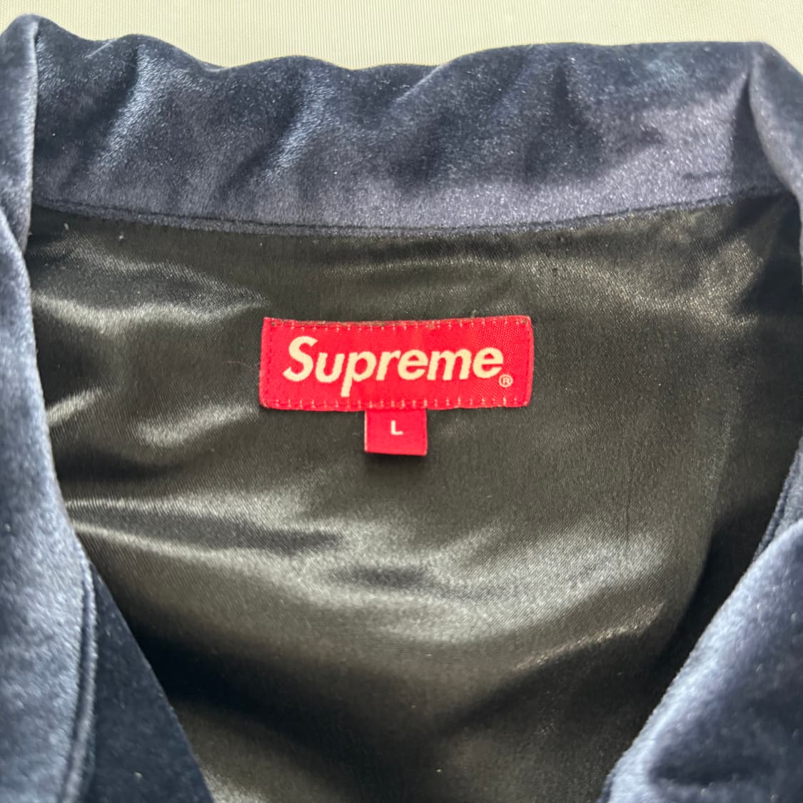 Supreme 슈프림 15FW 벨벳 자켓 L 사이즈 (창모 착용) 상품이미지3